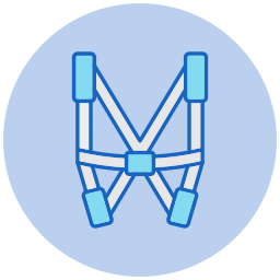 Safety harness icon