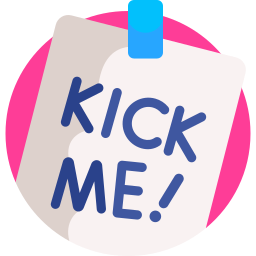 Kick me icon