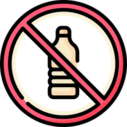 Sem garrafas plásticas Ícone
