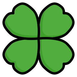 Cuatro hojas icono