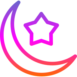 Crescent moon icon