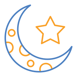 Crescent moon icon