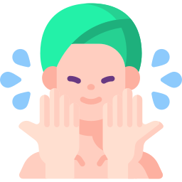 mycie twarzy ikona