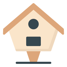 Bird house icon