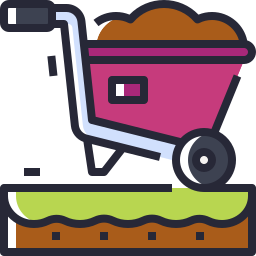 Wheel barrow icon