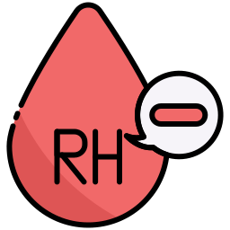 rh sangue negativo icona