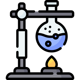 reacción química icono