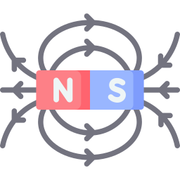 campo magnetico icona
