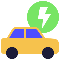 Electric car icon