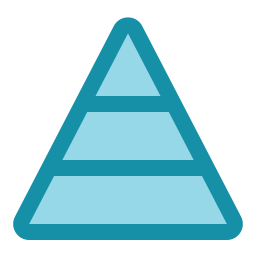 gráfico de pirâmide Ícone