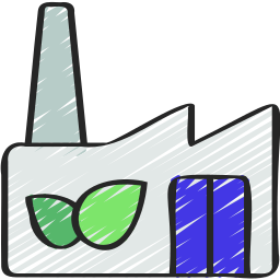 Eco factory icon