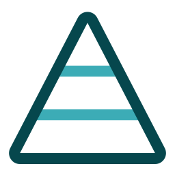 Pyramid chart icon