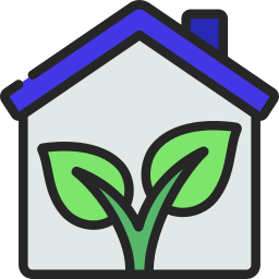 Green house icon