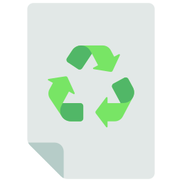papier z recyklingu ikona