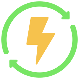 energía renovable icono