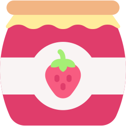 marmellata di fragole icona