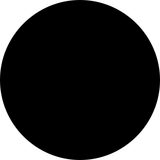 Black circle  icon