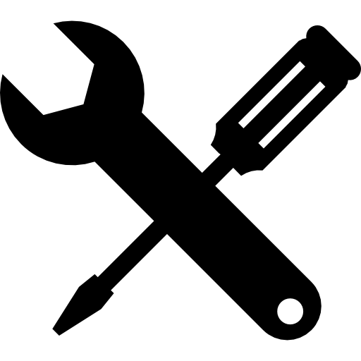 destornillador y llave  icono
