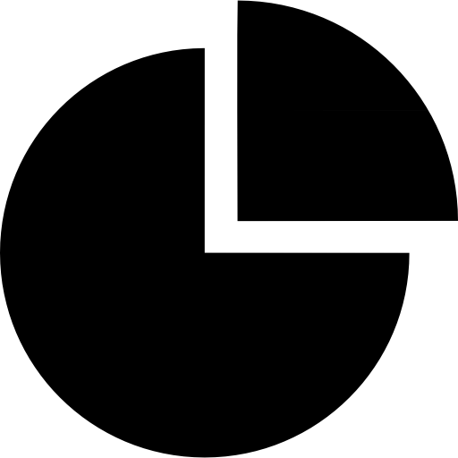 gráfico circular  icono