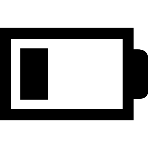 niski poziom baterii  ikona