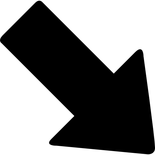 Down right arrow  icon