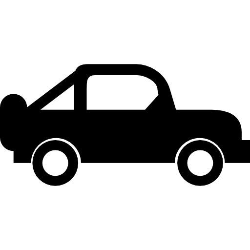 samochód z kołem zapasowym  ikona