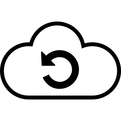 actualizar nube  icono