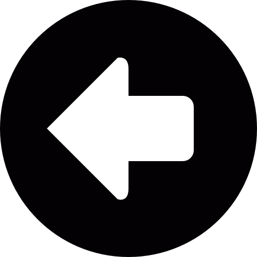 Arrow in a circle pointing left  icon