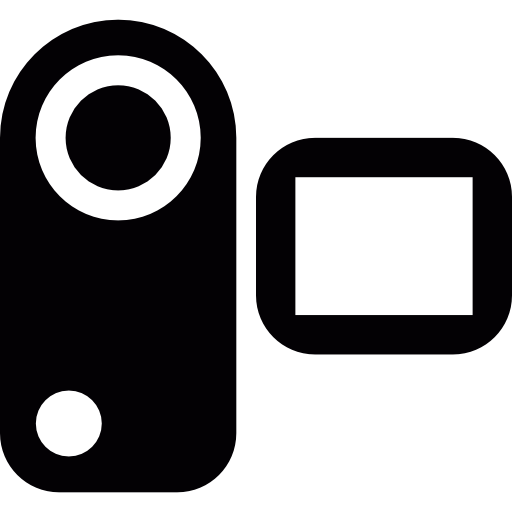 Videocamera front view  icon