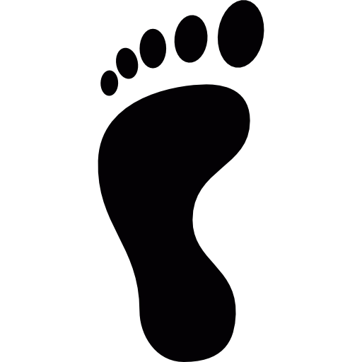 Left footprint  icon