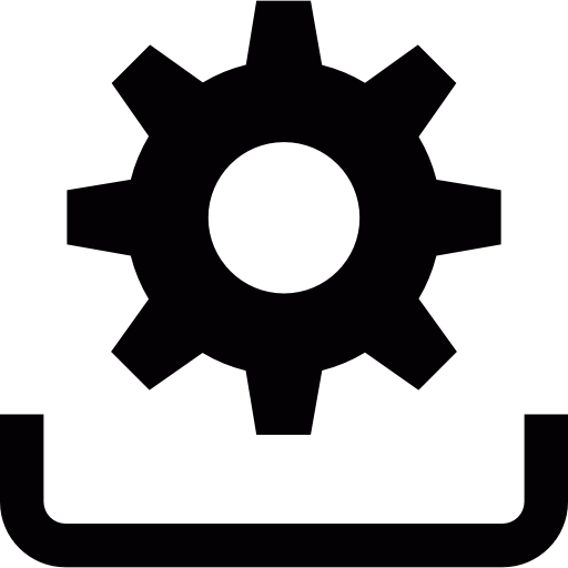 símbolo de instalación  icono