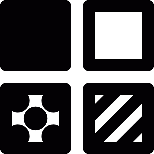 verschillende vierkanten  icoon