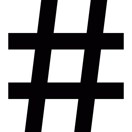 symbole hashtag  Icône