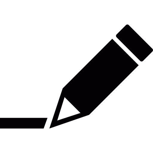 schrijvend potlood  icoon