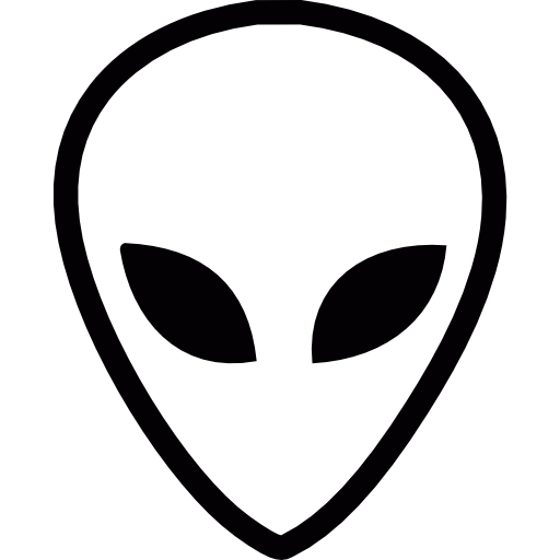 buitenaards hoofd  icoon