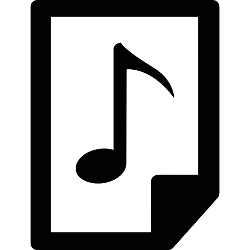 arquivo de áudio  Ícone