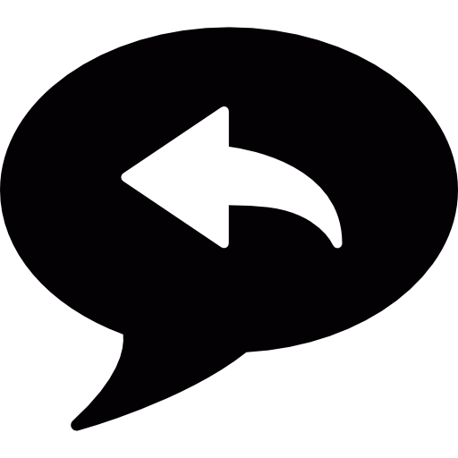 Answer speech bubble  icon