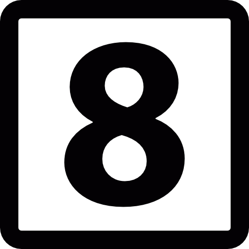 숫자 8  icon