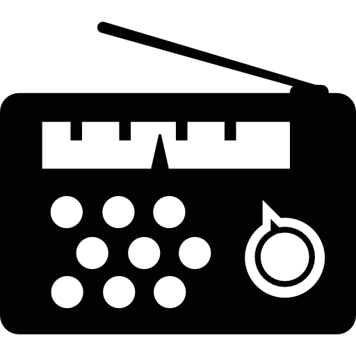 radio con sintonizador analógico  icono