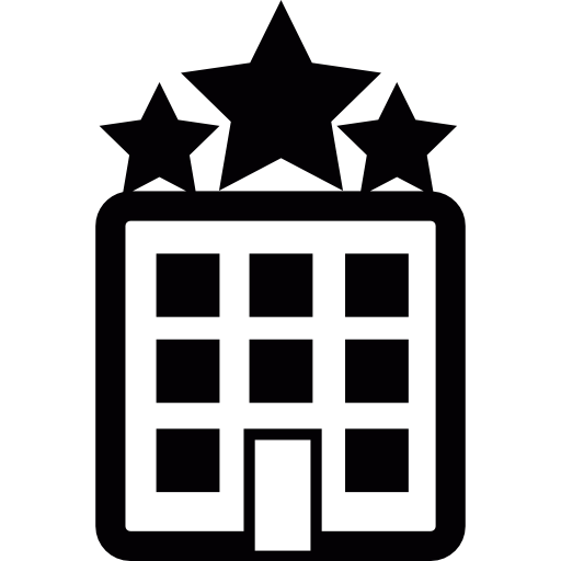 Three star hotel  icon