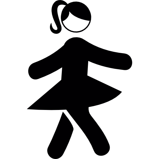 Girl walking  icon