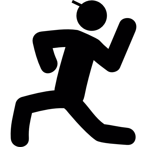 Man in throwing javeline  icon