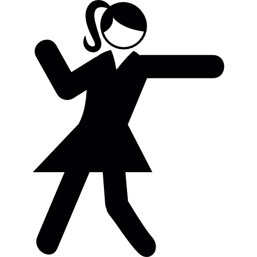 tańcząca dziewczyna  ikona