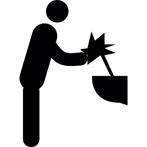 person, die seine hände wäscht  icon