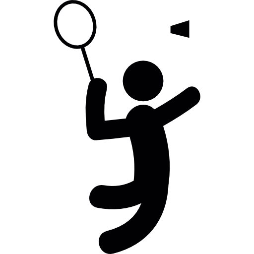 giocatore di badminton  icona