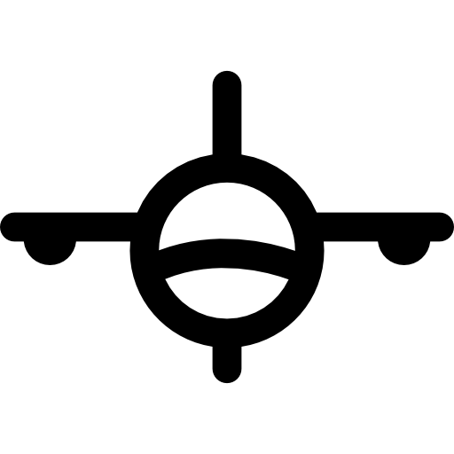 samolot Curved Lineal ikona