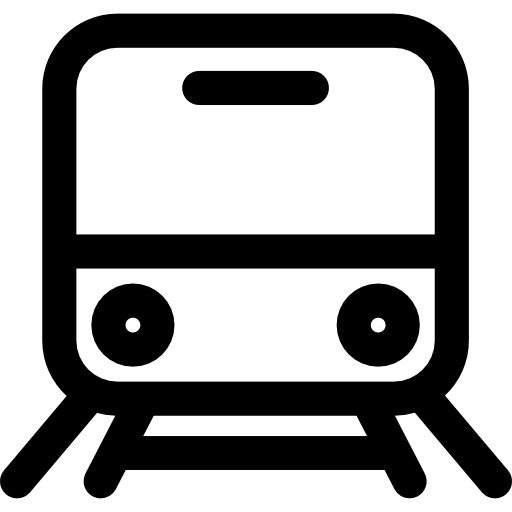 pociąg Curved Lineal ikona
