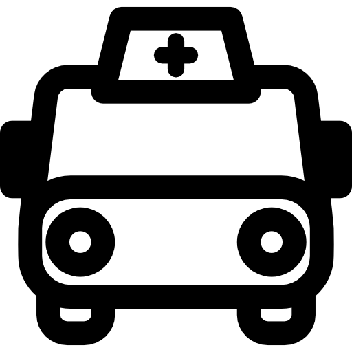 ambulance Curved Lineal Icône