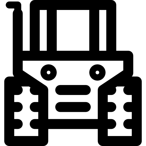 Трактор Curved Lineal иконка