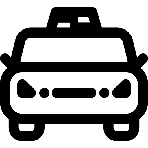 taxi Curved Lineal icon